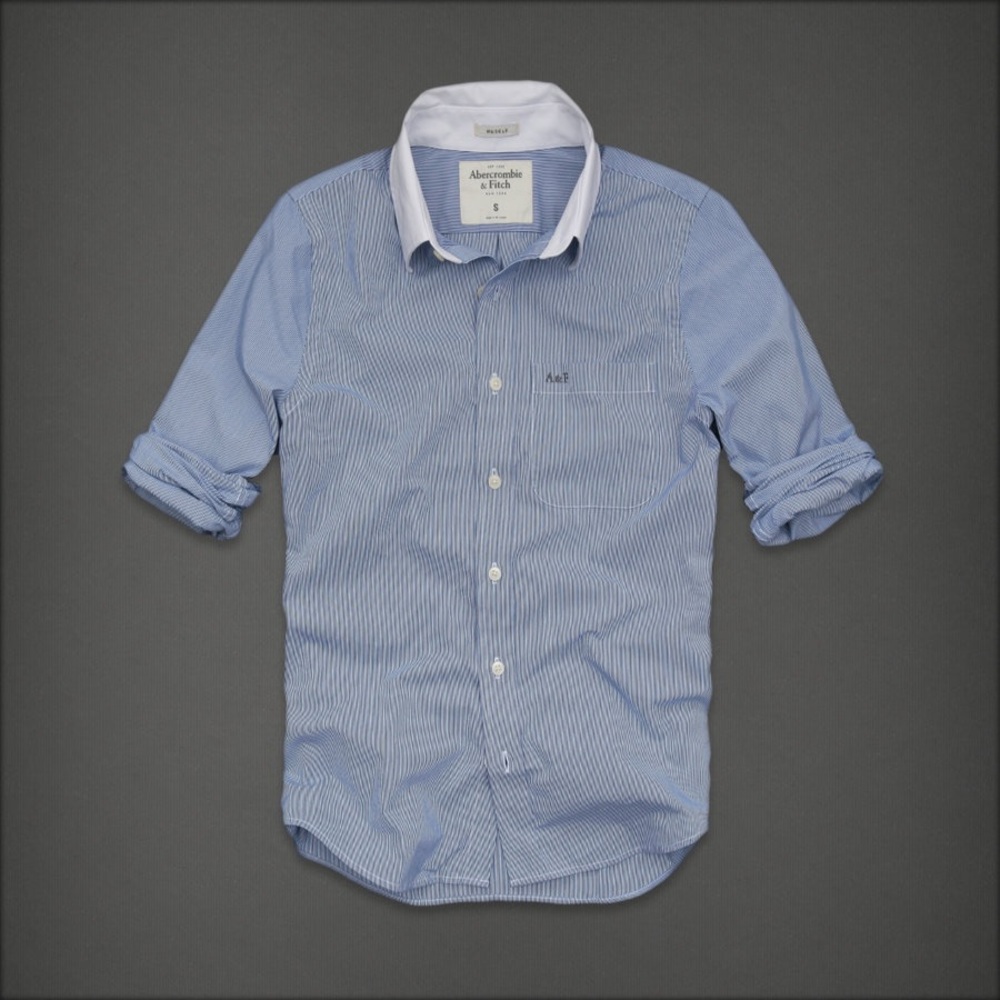 NWT Abercrombie & Fitch A&F classic striped shirt